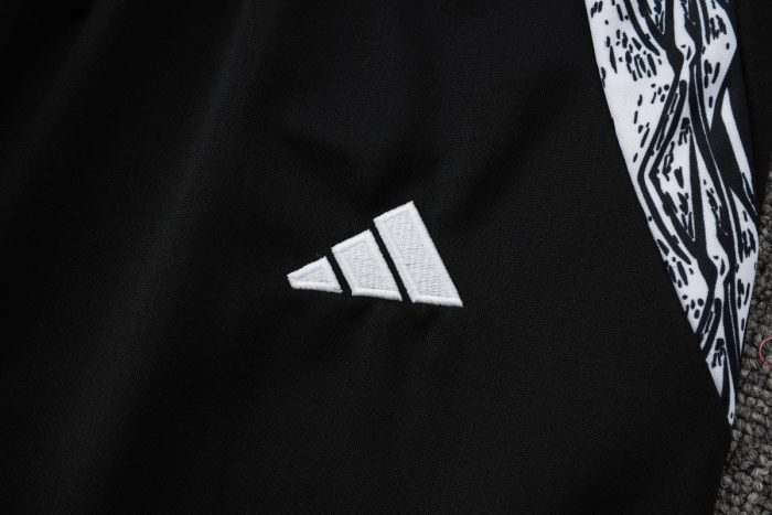 Arsenal 24/25 Long Zip Jacket Red White Green Splatter (White Zipper) - 图片 4
