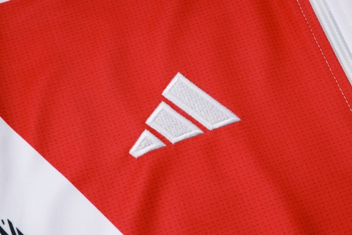 Arsenal 24/25 Long Zip Jacket Red White Green Splatter (White Zipper) - 图片 6