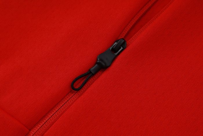 Arsenal Red Long Zip Jacket with Hood - 图片 6