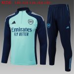 Arsenal Light Green Half-Zip Jacket Kids - 图片 2