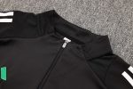 Arsenal 24/25 Half-Zip Jacket Black with Red and Green Sleeve Details - 图片 7