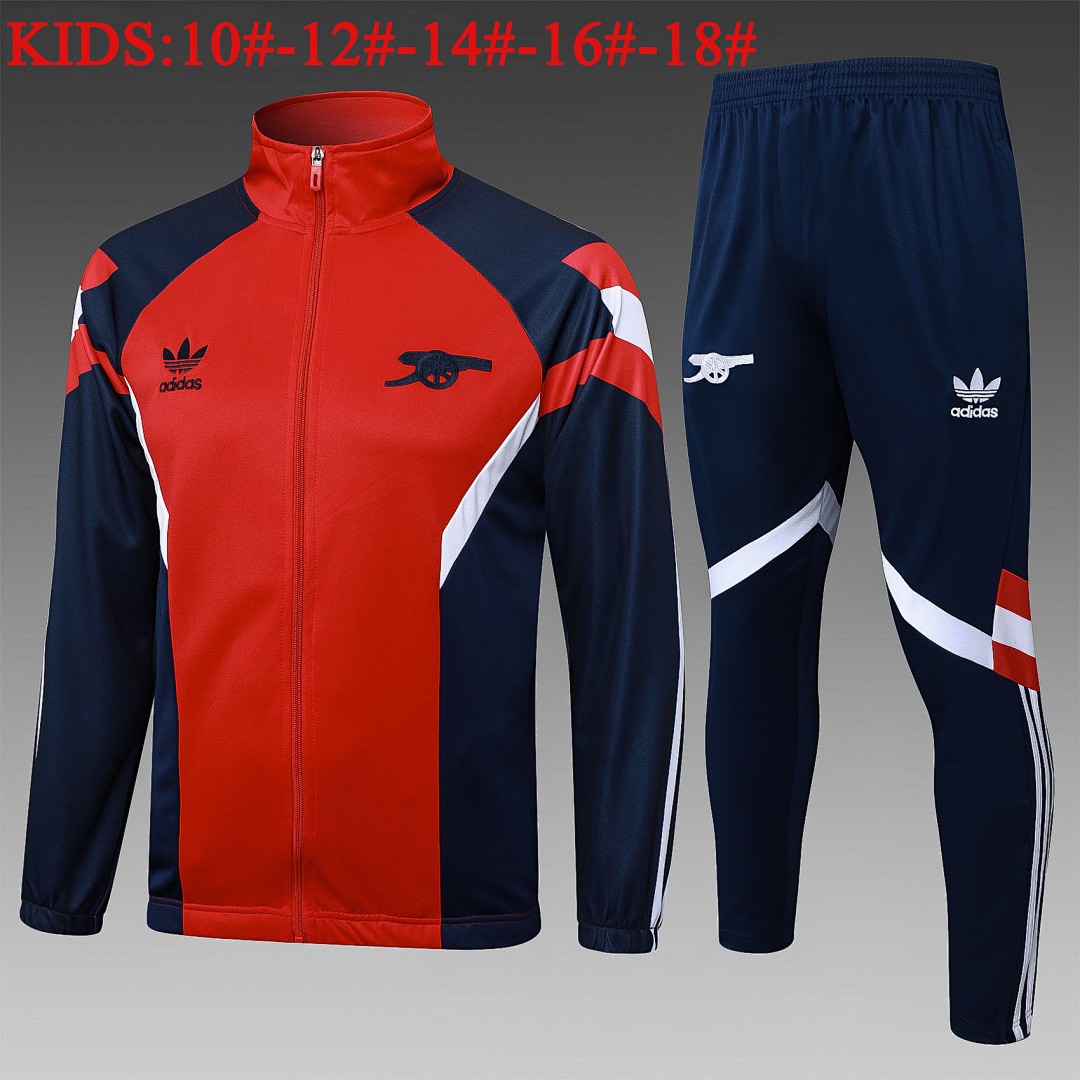 JER-4272_1 Arsenal Red Retro Children's Jacket - 图片 1