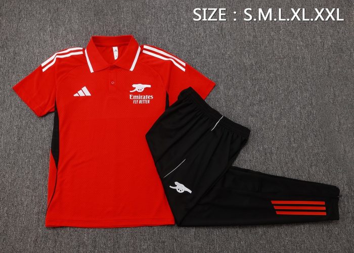 Arsenal Red Polo Shirt - 图片 2