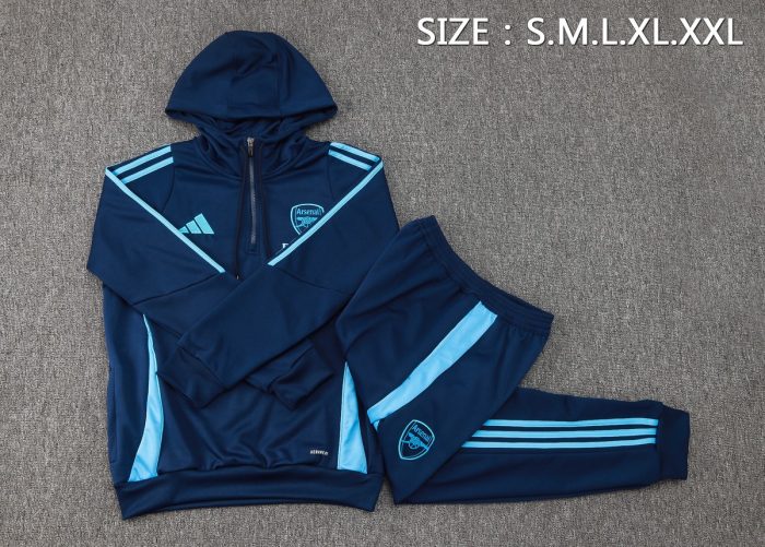 Arsenal 24-25 Half-Zip Hoodie - 图片 2