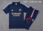 Arsenal 23-24 Short Sleeve Training Suit in Royal Blue (with 3/4 Pants) - 图片 2