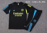 Arsenal 23-24 Black Short Sleeve Training Set (with 3/4 Pants) - 图片 2