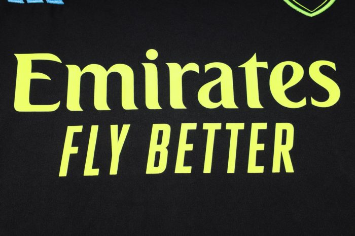 Arsenal 23-24 Black Short Sleeve Training Set (with 3/4 Pants) - 图片 6