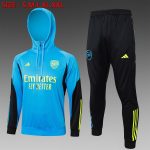 Arsenal 23-24 Half-Zip Hoodie Lake Blue