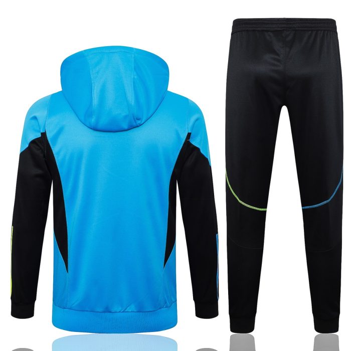 Arsenal 23-24 Half-Zip Hoodie Lake Blue - 图片 8
