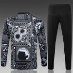Arsenal 23-24 Round Neck Black Ink Spray Training T-Shirt - 图片 6