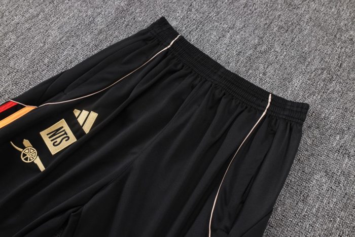 Arsenal Black Retro Half-Zip Jacket - 图片 4