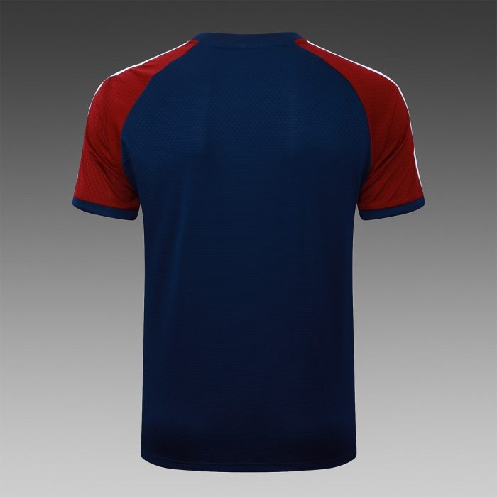 Arsenal Retro Short Sleeve Jersey (Blue, Shoulder Red) - 图片 6