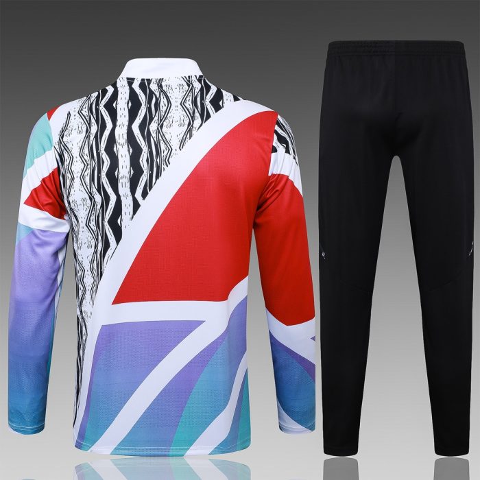 Arsenal 24-25 Half-Zip Jacket Red White Green Splatter - 图片 6