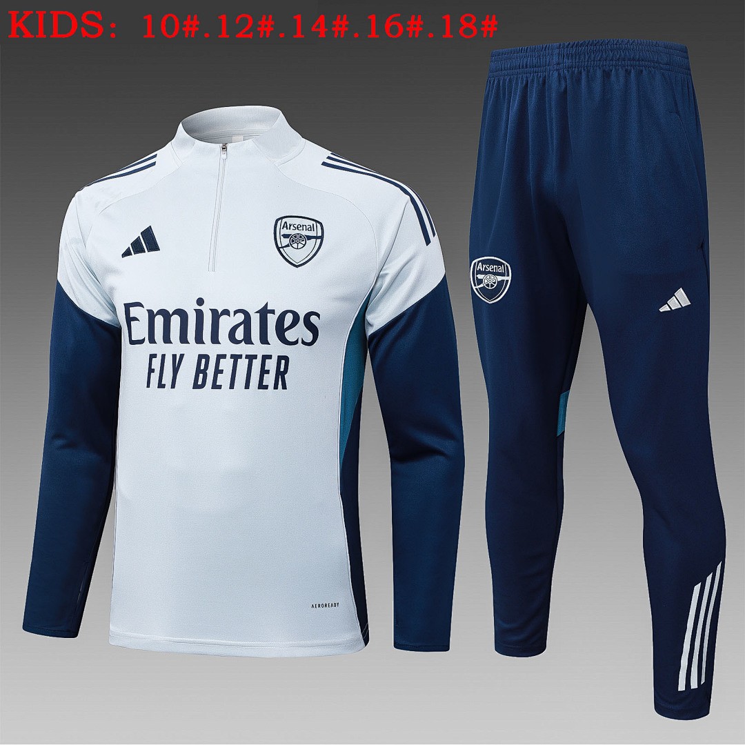 JER-4290_1 Arsenal Gray Half-Zip Jacket Kids - 图片 1