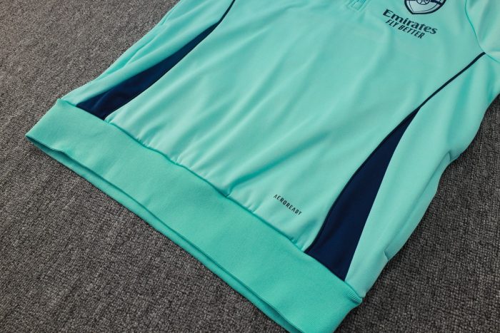 Arsenal 24/25 Half-Zip Hoodie Light Green - 图片 6