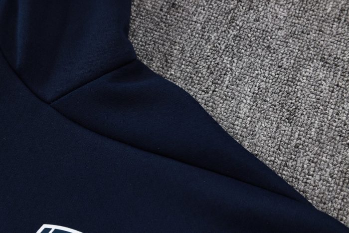 Arsenal Blue Long Zip Jacket with Hood - 图片 6