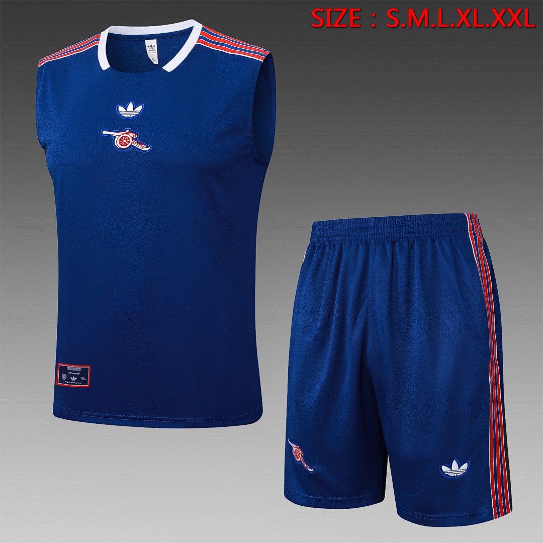 JER-4308_1 Arsenal Color Blue Retro Edition Vest Sleeve - 图片 1