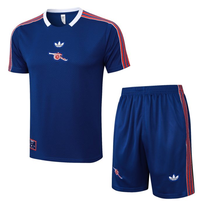 Arsenal Colorful Blue Retro Edition Short Sleeve - 图片 4