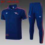Arsenal Color Blue Retro Polo