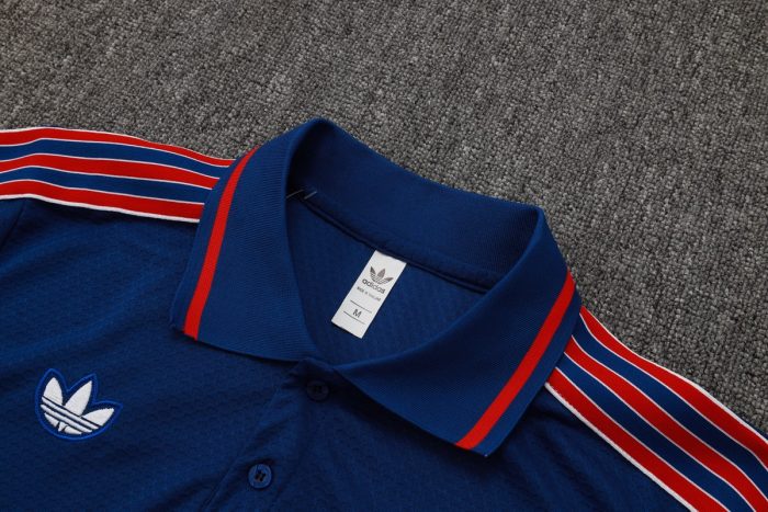 Arsenal Color Blue Retro Polo - 图片 6