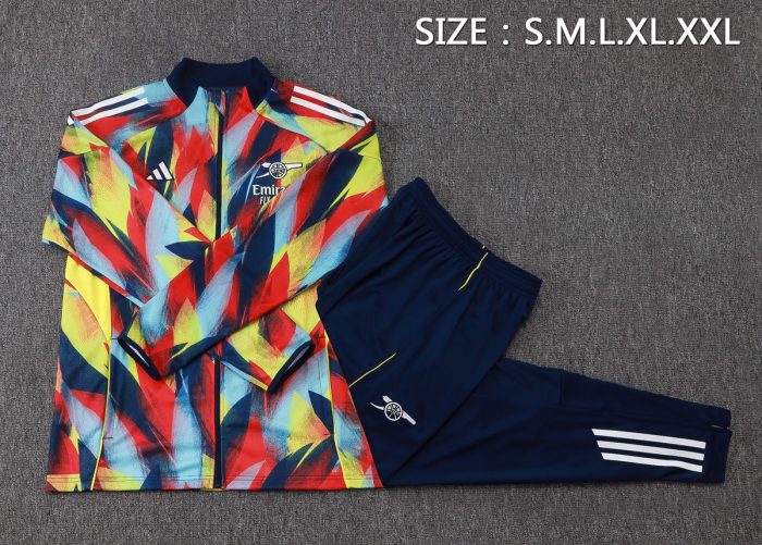 Arsenal Colorful Long Zipper Jacket - 图片 2
