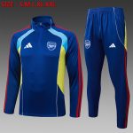 Arsenal Retro Half-Zip Jacket (Blue/Yellow)