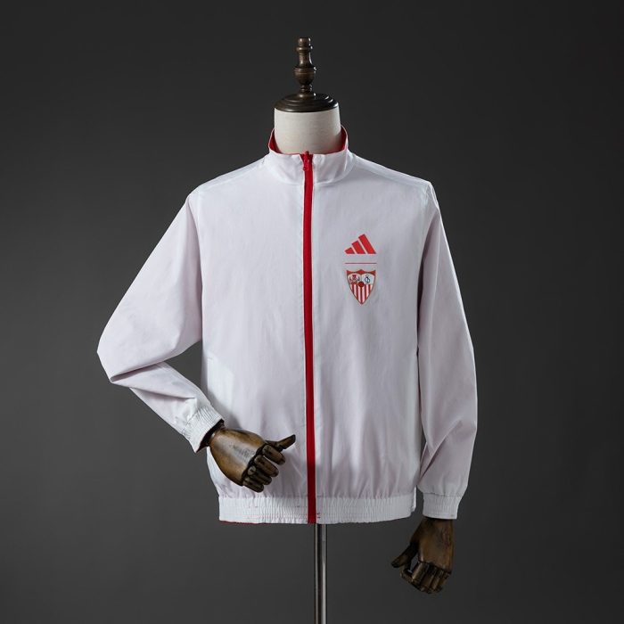 Athletic Bilbao Reversible Jacket Windbreaker - Red & White - 图片 2