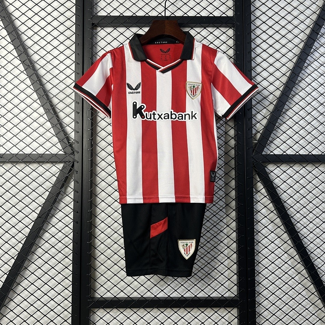 JER-4343_1 Athletic Bilbao 25/26 Home Kids Jersey - 图片 1