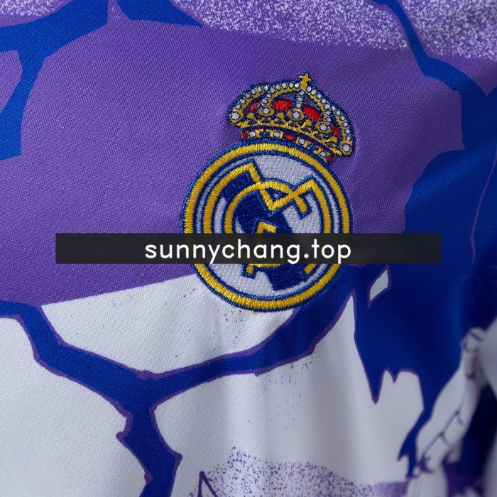 Real Madrid 25/26 Avengers Pre-Match Purple Jersey - 图片 8