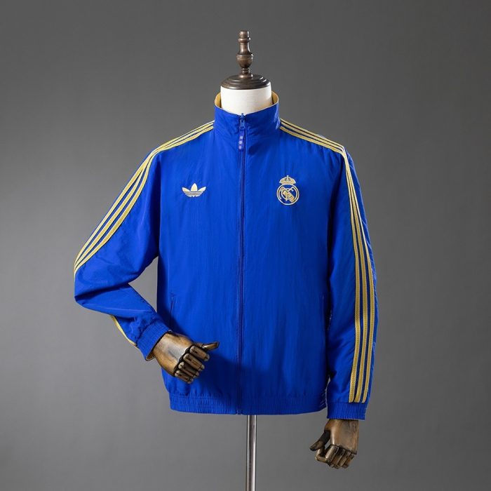 Real Madrid Reversible Jacket Windbreaker - Blue & Yellow - 图片 2
