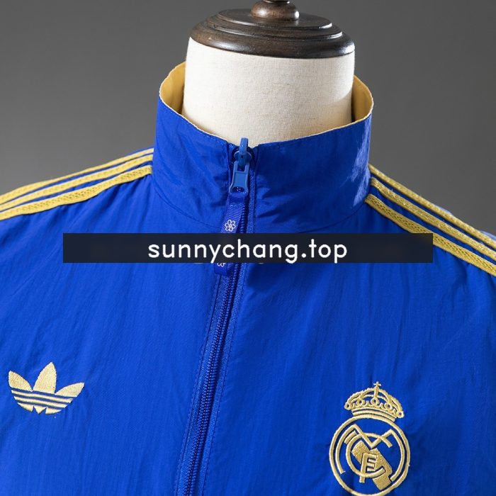 Real Madrid Reversible Jacket Windbreaker - Blue & Yellow - 图片 9