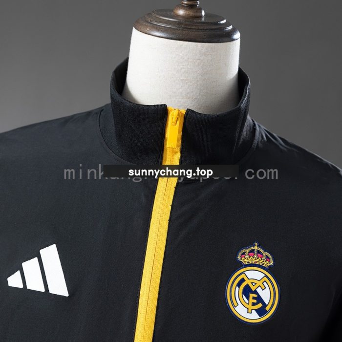 Real Madrid 25/26 Windbreaker - Black - 图片 9