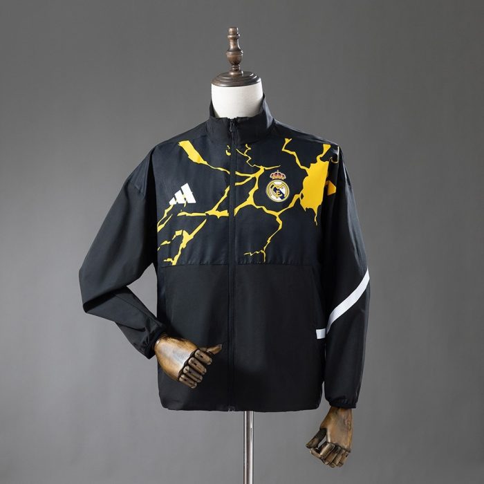 Real Madrid 25/26 Avengers Pre-Match Black Windbreaker - 图片 2