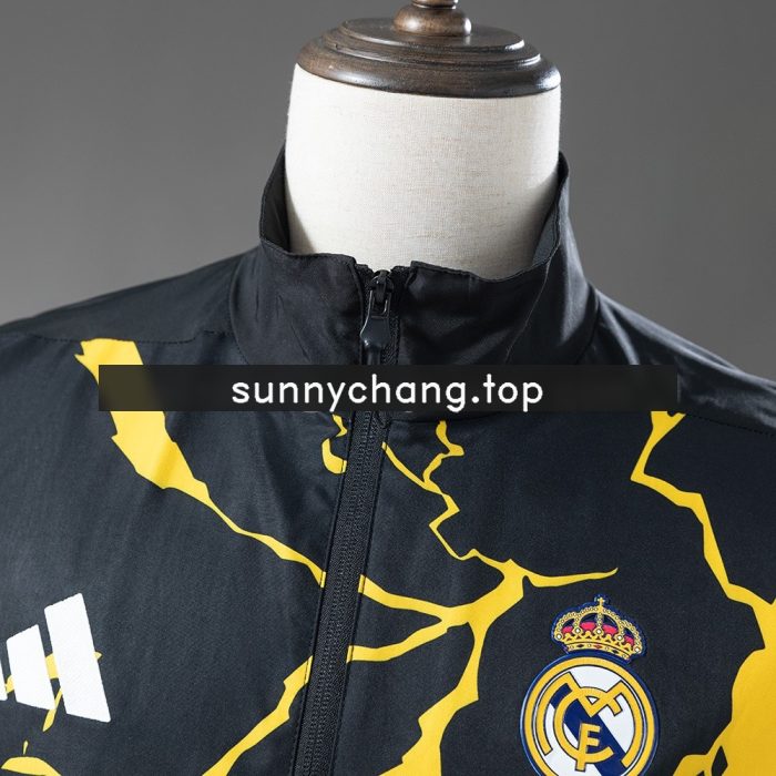 Real Madrid 25/26 Avengers Pre-Match Black Windbreaker - 图片 9