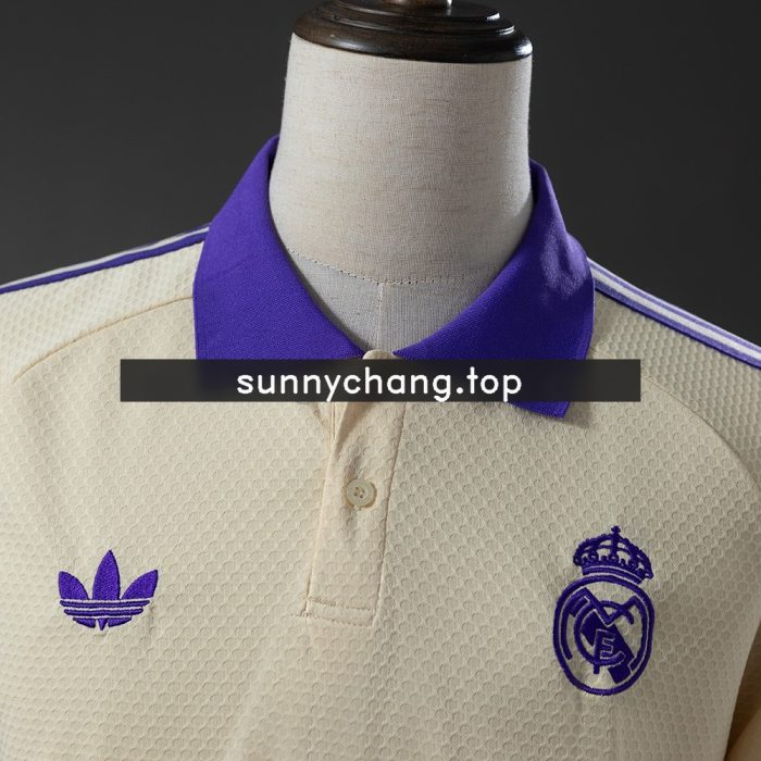 Real Madrid 25/26 Polo Shirt - Apricot - 图片 7