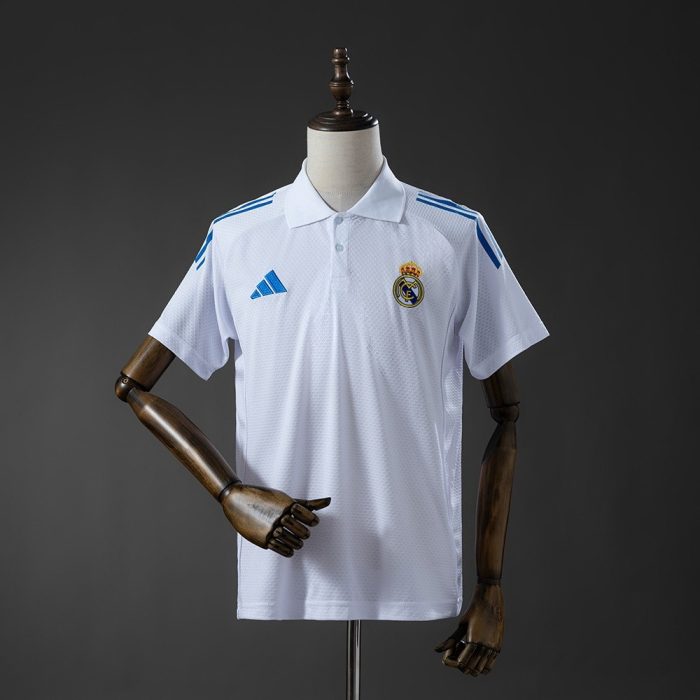 Real Madrid 25/26 Polo - White - 图片 2
