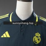 Real Madrid 25/26 Polo - Dark Grey & Yellow - 图片 7