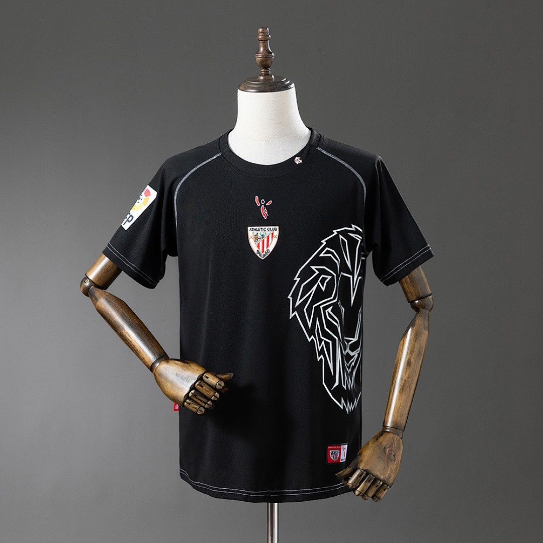 JER-4398_1 Athletic Bilbao 2005-2008 Retro Black Shirt - 图片 1