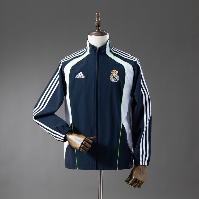 Real Madrid Windbreaker - Navy Blue & White - 图片 2