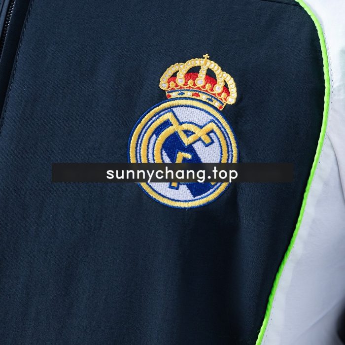 Real Madrid Windbreaker - Navy Blue & White - 图片 8