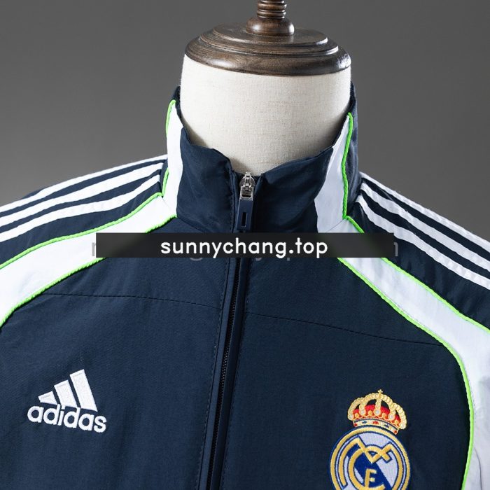 Real Madrid Windbreaker - Navy Blue & White - 图片 9