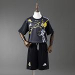 Real Madrid 25/26 Avengers Pre-Match Black Kids Kit Jersey