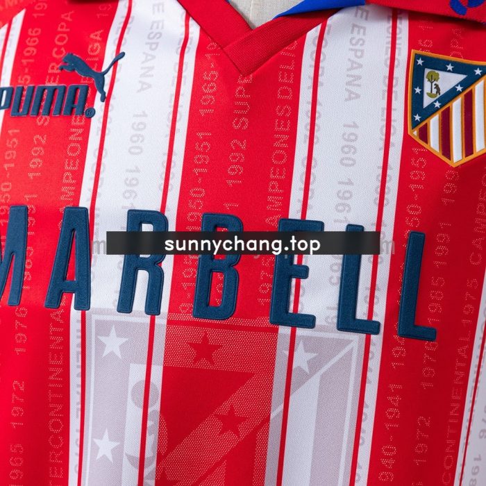 Atletico Madrid 1995-1996 Home Retro Jersey - 图片 5