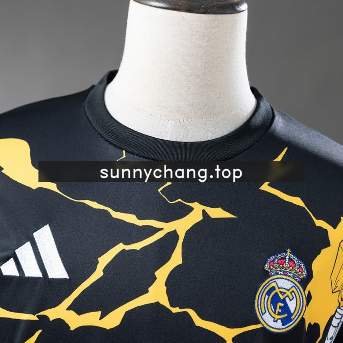 Real Madrid 25/26 Avengers Pre-Match Black Jersey - 图片 8