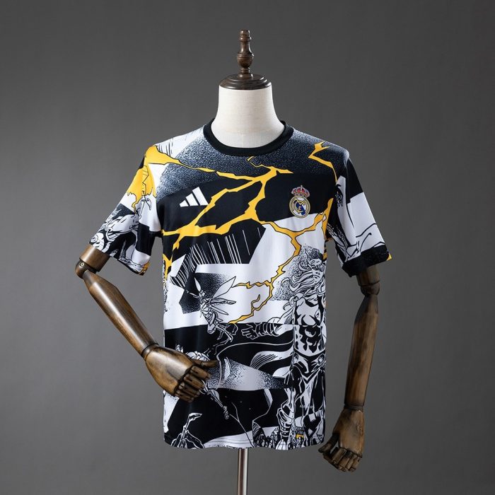 Real Madrid 25/26 Avengers Pre-Match Jersey (Black and White) - 图片 3