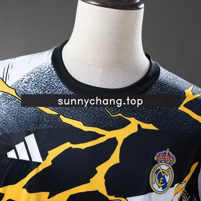 Real Madrid 25/26 Avengers Pre-Match Jersey (Black and White) - 图片 8