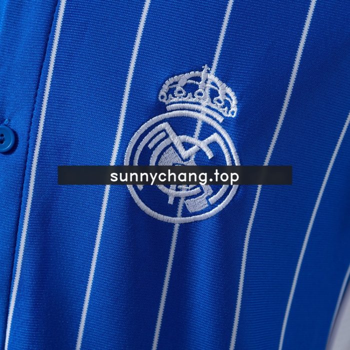 Real Madrid 25/26 Baseball Jersey - Blue - 图片 6