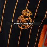 Real Madrid 25/26 Baseball Jersey - Black and Orange Striped - 图片 6