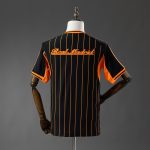 Real Madrid 25/26 Baseball Jersey - Black and Orange Striped - 图片 8