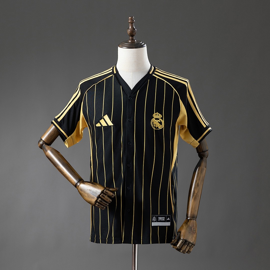 JER-4434_1 Real Madrid 25/26 Baseball Jersey - Black - 图片 1